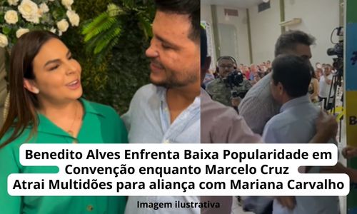 Benedito Alves Enfrenta Baixa Popularidade em Convenção enquanto Marcelo Cruz Atrai Multidões